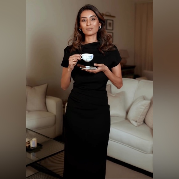 draped sheath dress zara